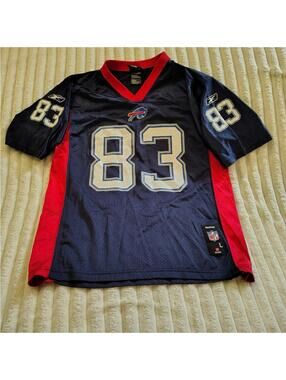 NFL Buffalo Bills Jersey Boys Size 14/16 Short Sleeves Football  Gear #83 Evans